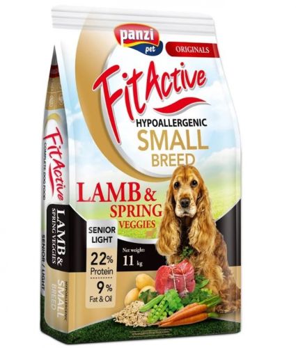 FitActive Originals Hypoallergenic Small Breed Senior Light Lamb & Spring Veggies szárazeledel kutyák számára  11 kg