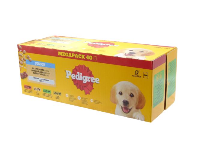 Pedigree Junior alutasakos eledel - vegyes válogatás rizzsel 40 x  100 g
