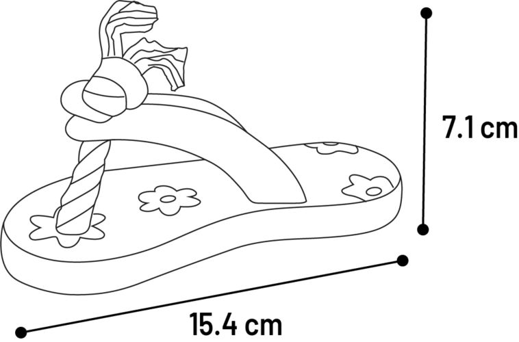 Flamingo latex játék - Floppe flipflop papucs  1 db