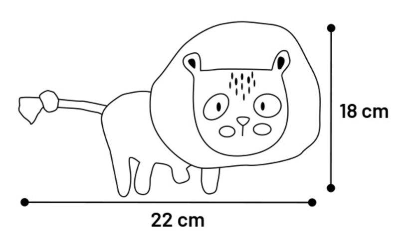 Flamingo Saffia játék oroszlán   1 db