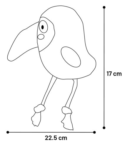 Flamingo Saffia játék madár   1 db