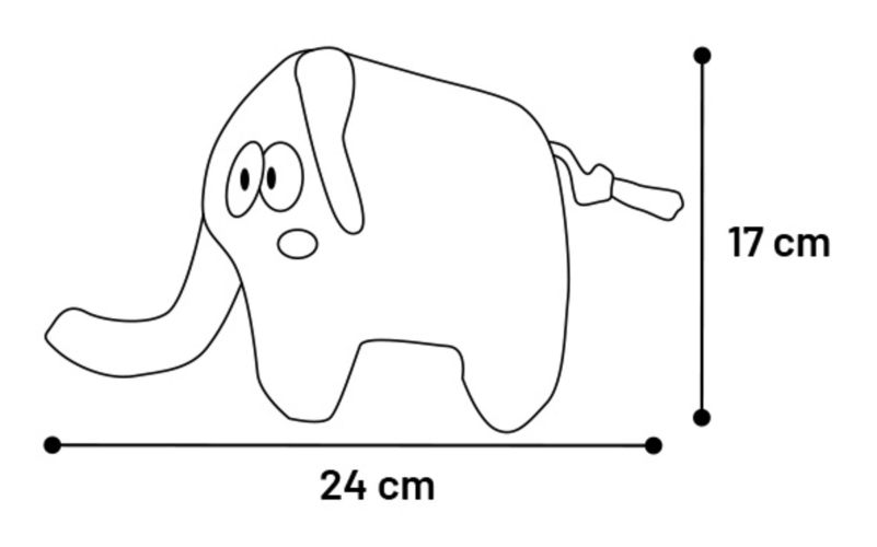 Flamingo Saffia játék elefánt   1 db