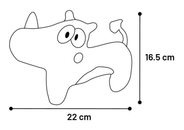 Flamingo Saffia játék rinocérosz   1 db
