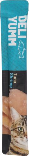 Flamingo Deli Yumm Snack - tonhalas-garnélás püré macskáknak 5 x  14 g