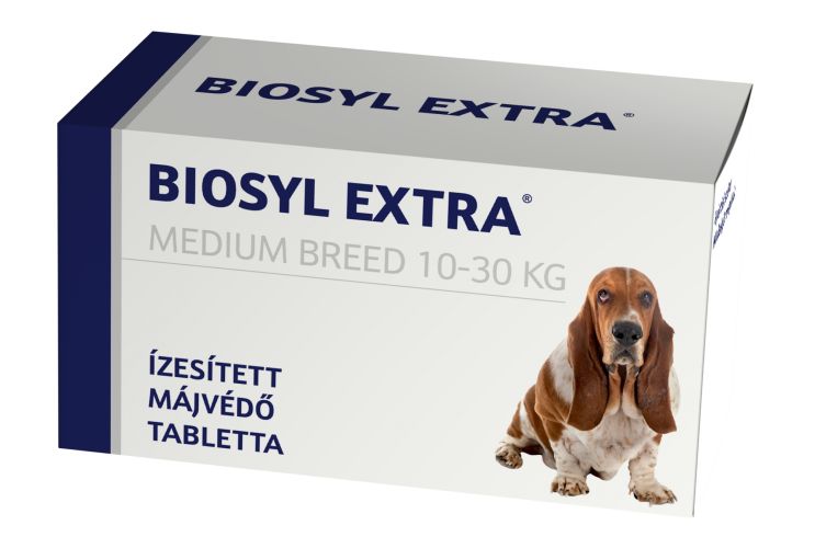 Biosyl Extra ízesített májvédő tabletta - Medium Breed  30 tabletta