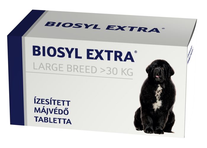 Biosyl Extra ízesített májvédő tabletta - Large Breed  30 tabletta