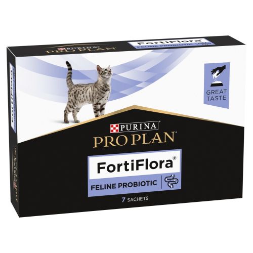 Pro Plan FortiFlora Feline Probiotic táplálékkiegészítő macskák számára 7 x  1 g