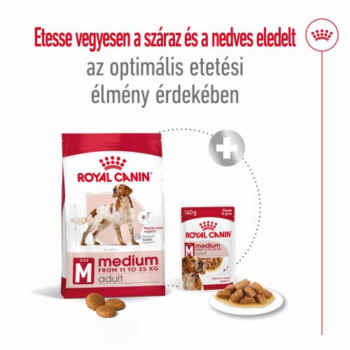 Royal Canin Medium Adult - közepes testű felnőtt kutya száraz táp  3 kg