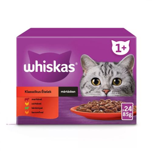 Whiskas alutasak Klasszikus válogatás macskák részére 24 x  85 g