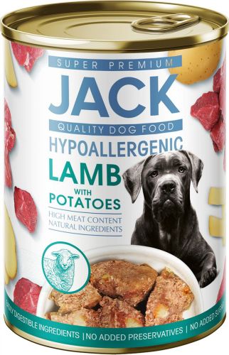 Jack hipoallergén konzerv - pástétom bárányhússal és burgonyával  400 g