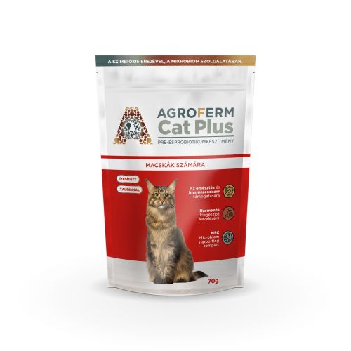 AgroFerm Cat Plus pre- és probiotikumkészítmény macskák számára  70 g