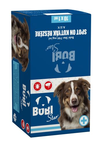 Bobi Star Spot On 744 mg/ml rácsepegtető oldat kutyák számára A.U.V.  10 db