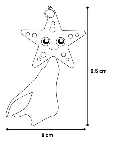 Flamingo macskajáték - Strellow csillag macskamentával  1 db