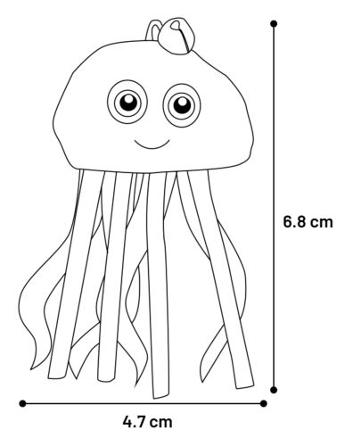Flamingo macskajáték - Strellow polip macskamentával  1 db