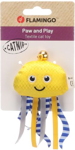 Flamingo macskajáték - Strellow polip macskamentával  1 db