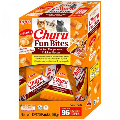 Inaba Cat Fun Bites Wrap - csirke 8 x  12 g