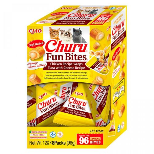 Inaba Cat Fun Bites Wrap - csirke-sajt 8 x  12 g