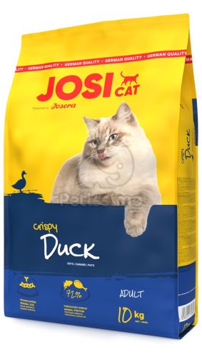 Josicat Crispy Duck - ropogós kacsa ízesítésű száraztáp macskáknak  8+2 kg