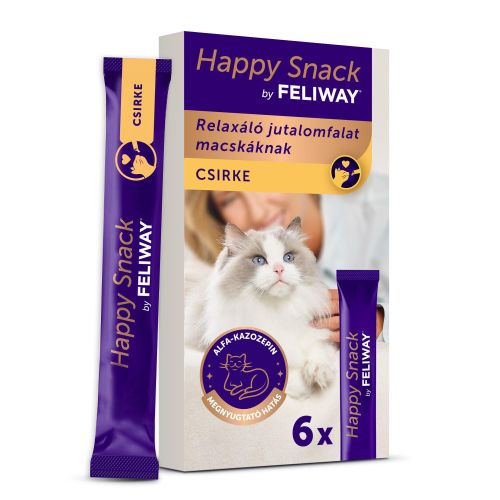 Feliway Happy Snack Chicken - jutalomfalat csirke ízesítéssel  6 db