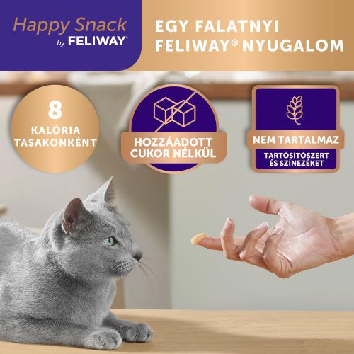Feliway Happy Snack Chicken - jutalomfalat csirke ízesítéssel  6 db