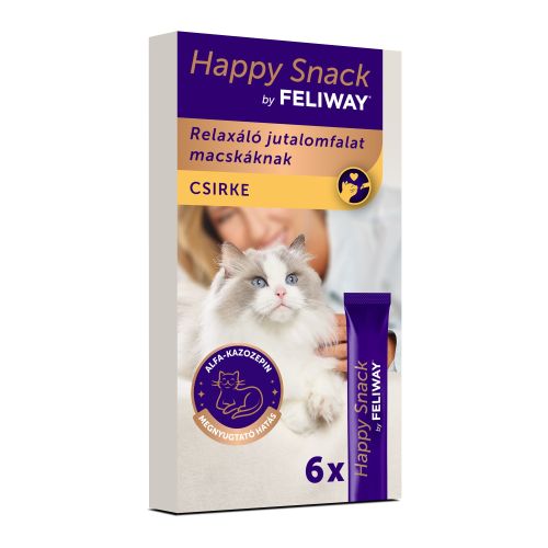 Feliway Happy Snack Chicken - jutalomfalat csirke ízesítéssel  6 db