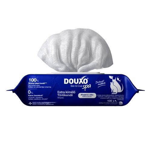 DOUXO SPA nedves törlőkendő kutyák és macskák számára  100 db