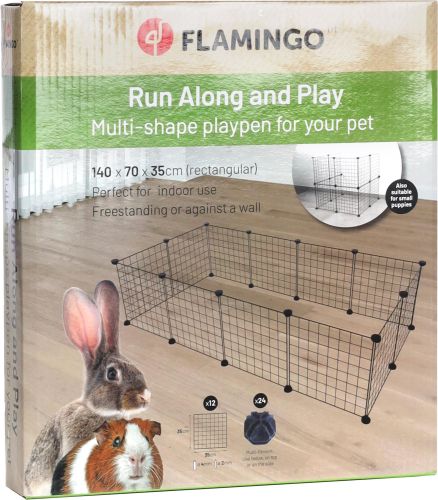 Flamingo kisállat karám - fekete  1 db