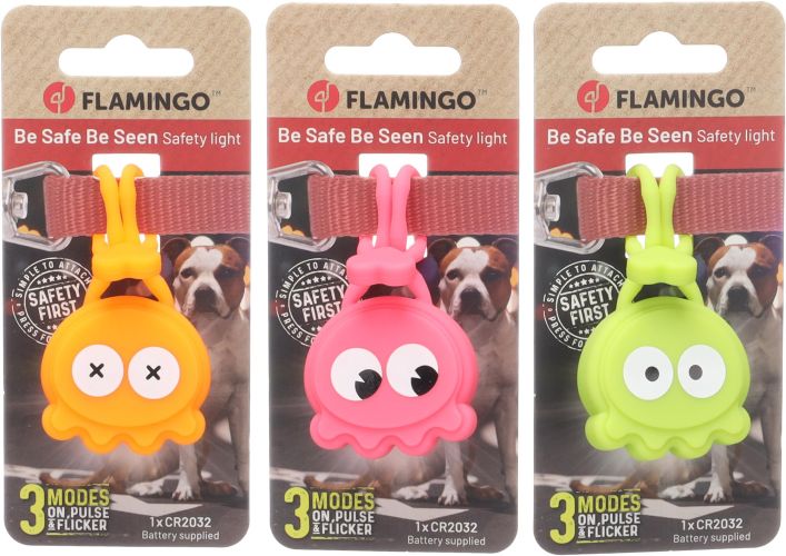 Flamingo világítás nyakörvre Fozy  1 db