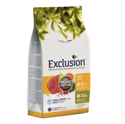 Exclusion Mediterraneo Monoprotein Beef Small Breed száraz kutyatáp  2 kg