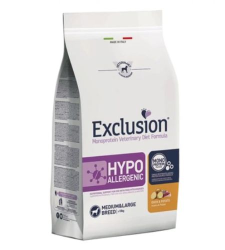 Exclusion Hypoallergenic Duck & Potato Medium & Large Breed száraz kutyatáp  2 kg