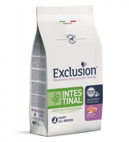 Exclusion Intestinal Puppy Pork & Rice All Breeds száraz kutyatáp  12 kg