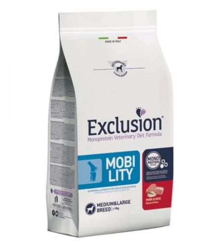 Exclusion Mobility Pork & Rice Medium & Large Breed száraz kutyatáp  2 kg