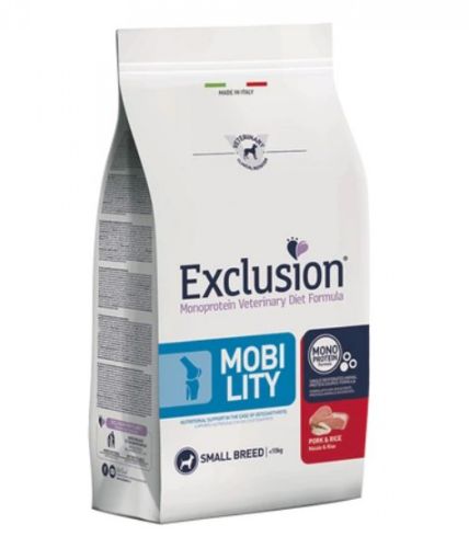 Exclusion Mobility Pork & Rice Small Breed száraz kutyatáp  2 kg