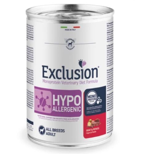 Exclusion Hypoallergenic Goat & Potato konzerv kutyák számára  400 g