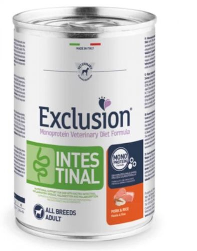 Exclusion Intestinal Pork & Rice konzerv kutyák számára  400 g