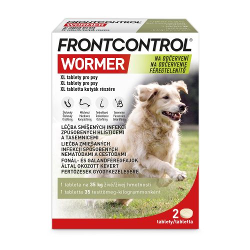 Frontcontrol Wormer XL féregtelenítő tabletta kutyák számára 2 x  1 tabletta