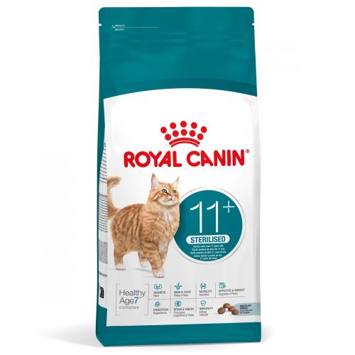 Royal Canin Ageing 11+ Sterilised - száraztáp idős, ivartalanított macskák számára  2 kg