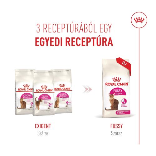 Royal Canin Fussy Exigent - száraztáp a húgyúti rendszer támogatására macskák számára  10 kg
