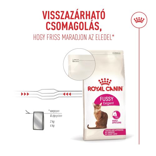 Royal Canin Fussy Exigent - száraztáp a húgyúti rendszer támogatására macskák számára  10 kg