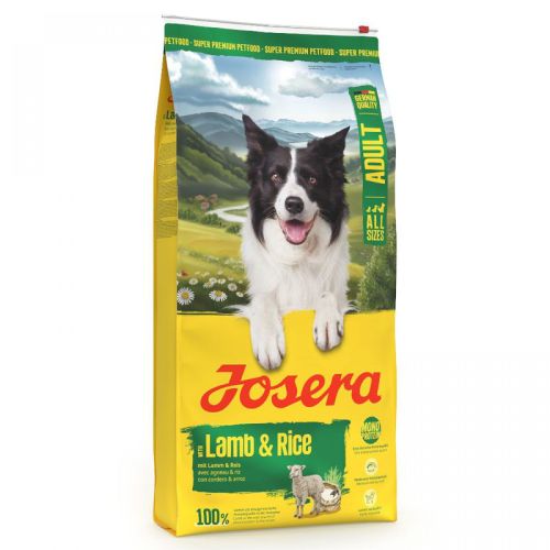 Josera Adult Lamb & Rice - gluténmentes szárazeledel kutyák számára  12.5 kg