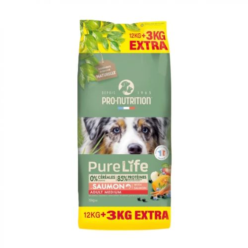 Pro-Nutrition PureLife Adult Medium Salmon  15 kg