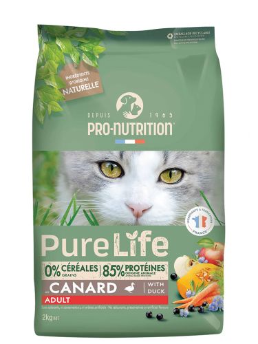 Pro-Nutrition PureLife Cat Adult Duck 2 kg