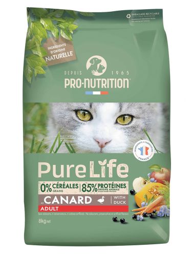 Pro-Nutrition PureLife Cat Adult Duck 8 kg