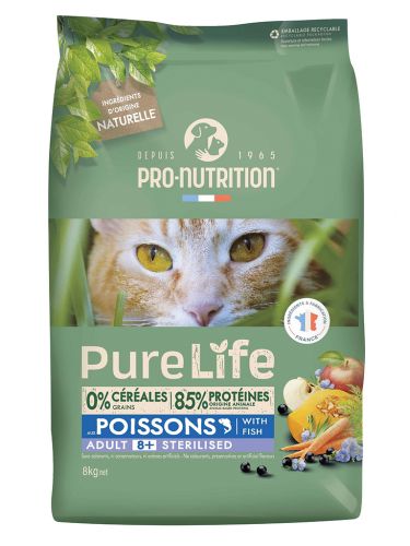 Pro-Nutrition PureLife Cat Sterilized 8+ 8 kg