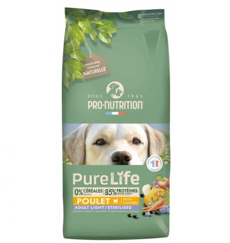 Pro-Nutrition PureLife Light/Sterilized 12+3 kg   15 kg