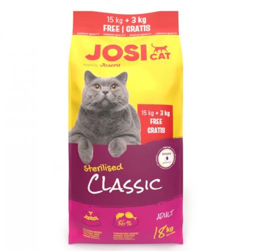 Josera JosiCat Sterilised Classic 15+3 kg   18 kg