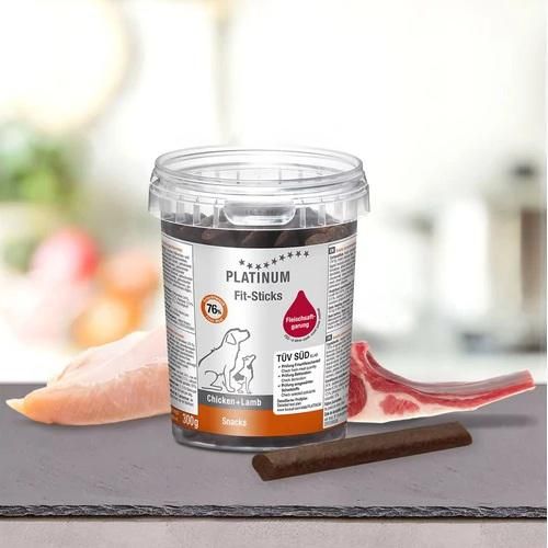 Platinum Fit-Sticks Chicken+Lamb- jutalomfalat csirke+bárány kutyák számára  300 g