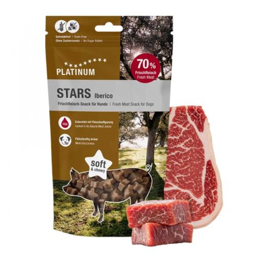 Platinum Stars Snack Iberico - jutalomfalat iberico sertéshúsból kutyák számára  185 g