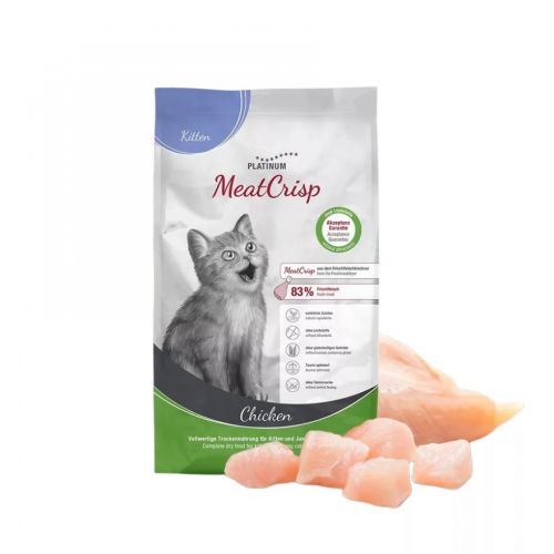 Platinum MeatCrisp Kitten Chicken - szárazeledel macskák számára  1.5 kg