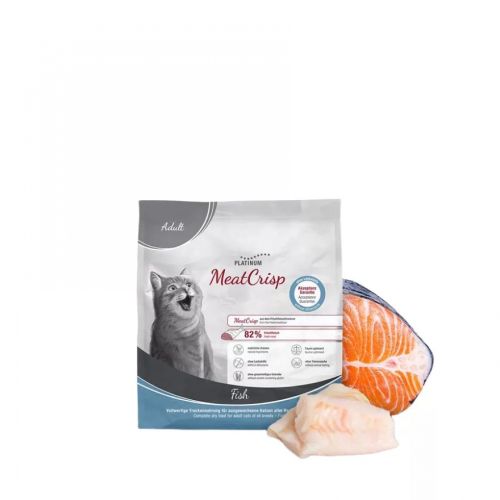 Platinum MeatCrisp Adult Fish - szárazeledel macskák számára  400 g